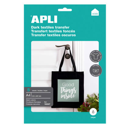 TRANSFERPAPIR A4 - TIL MØRKE TEKSTILER