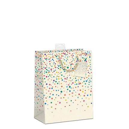 GAVEPOSE STR. M "FARVEDE PRIKKER" - BÆREDYGTIG