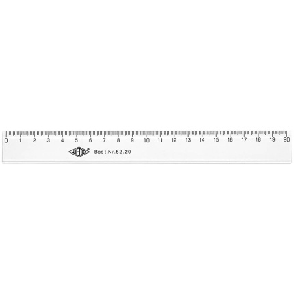 LINEAL 20 CM CRYSTAL CLEAR