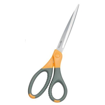 SAKS "TITANIUM PLUS" 25 CM GRÅ/GUL