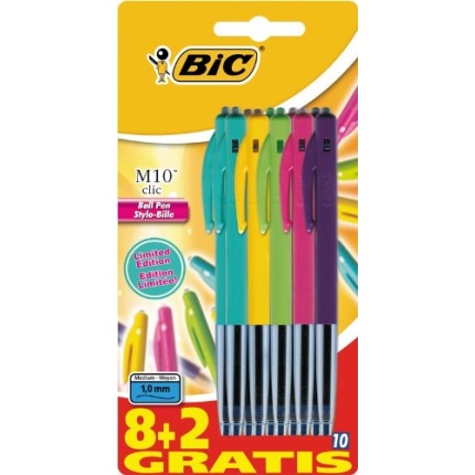 BIC M-10 MEDIUM ULTRA COLOURS  10 STK.