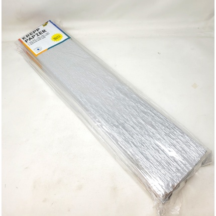CREPEPAPIR SØLV 50x250CM 28G (8229126)