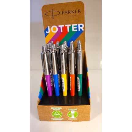 PARKER JOTTER RETRO FV. I DISPLAY MED 20 STK 5 ASS. FV.(SKAFFEVARE)
