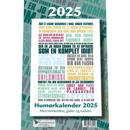 AFRIVNINGSKALENDER 2025 - 12 X 16 CM