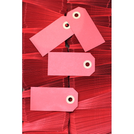 MANILLAMÆRKER A-2 40 x 80mm RØD - 1.000 STK