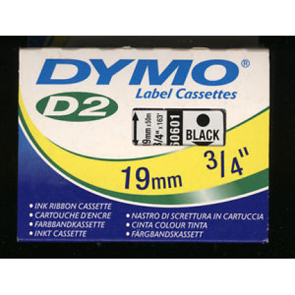 60601-DYMO FARVEBÅND - 19mm - SORT