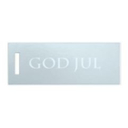 HÆNGEMÆRKER GOD JUL" SØLV" 250 stk.