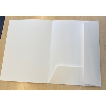 Mappe DKF- Prospektmappe A4 - hvid