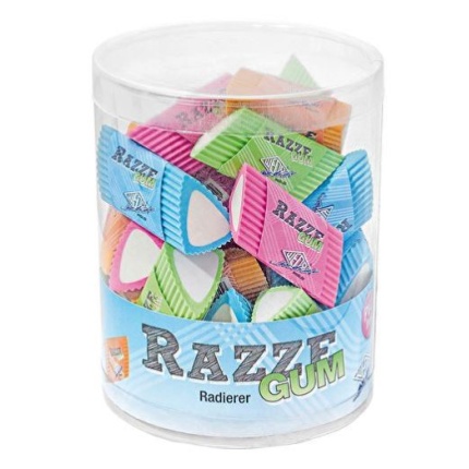 VISKELÆDER "RAZZE GUM" ASS FARVER 24 STK