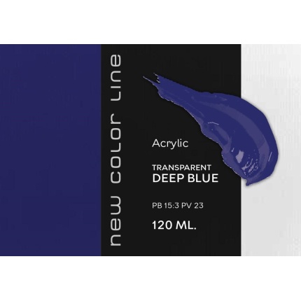 New Color Line 120 ml - Transparent Deep Blue