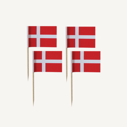 KAGEFLAG PAPIR/TRÆ 3,5 X 2,5 CM - 20 STK.