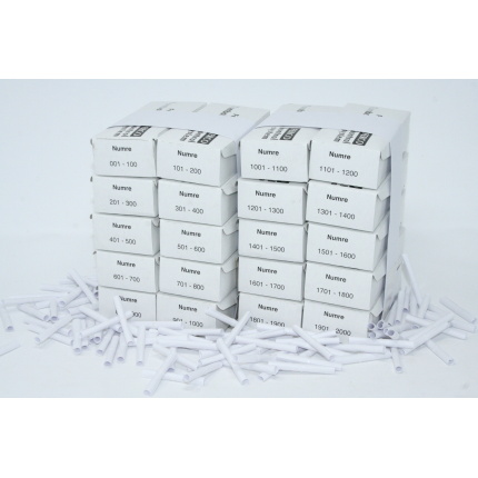 Tombolanumre 1-2000 - HVID