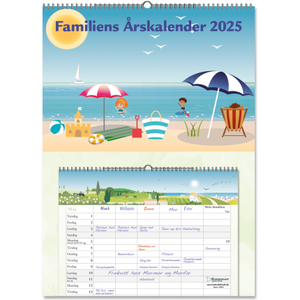 FAMILIENS ÅRSKALENDER 2025 - A4