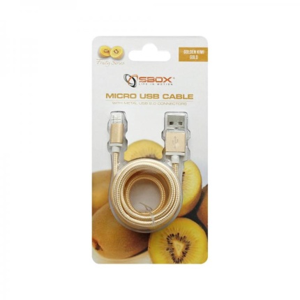 USB KABEL MICRO 1,5M   GULD