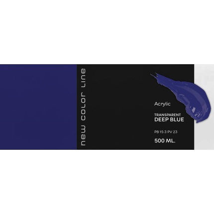 New Color Line 500 ml - Transparent Deep Blue