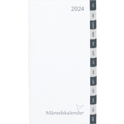 REFIL MÅNEDSKALENDER 2026 GRÅ FANER
