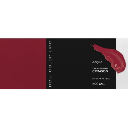 New Color Line 500 ml - Transparent Crimson