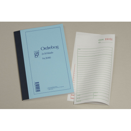 Ordrebog GF2040 108X200MM 2X50 BLADE