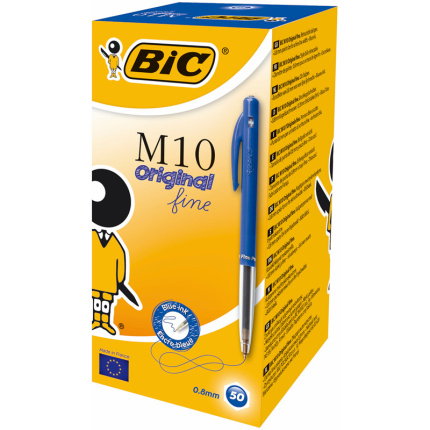 BIC M-10 MEDIUM BLÅ 50 STK.