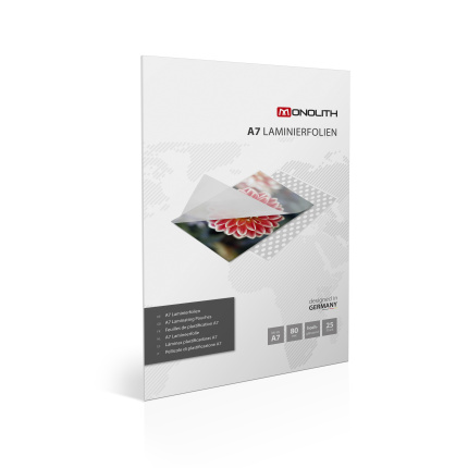 LAMINERINGSLOMME MONOLITH A-7 8O MIC 25 SIDER