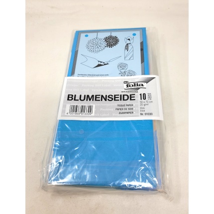 SILKEPAPIR BLÅ 5 ARK 50X70CM 20G. (91030)