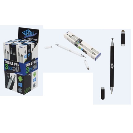 TOUCHPEN 3-I-1. SORT & HVID. DISPLAY M. 12 STK