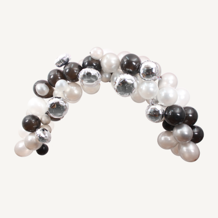 BALLONBUE - SØLV MIX - 72 STK - FOLIE & LATEX