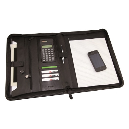 KONFERENCEMAPPE M/LOMMEREGNER - MONOLITH 30x36x5 cm.