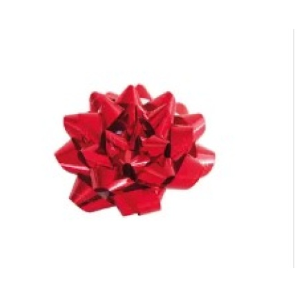 ROSETTER METALLIC  RØD 36 STK I PS (SKAFFEVARE