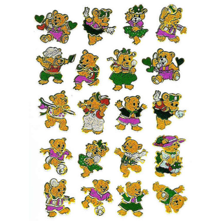 STICKERS GULE BAMSER