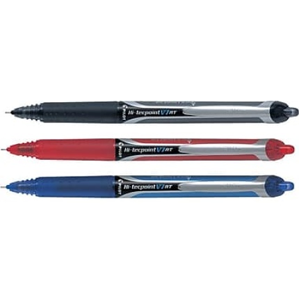 PILOT HI-TECPOINT V5 GRIP BLÅ M/KLIK (SKAFFEVARE)