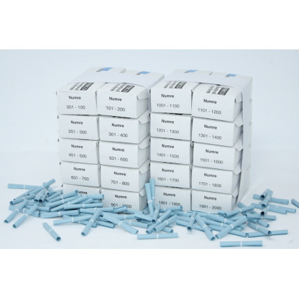 Tombolanumre 1-2000 - BLÅ