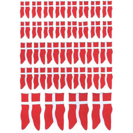 STICKERS  DANNEBROG 3 STR.