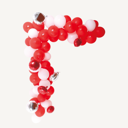 BALLONBUE - RØD MIX - 72 STK - FOLIE & LATEX