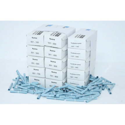 Tombolanumre 1-1500 BLÅ