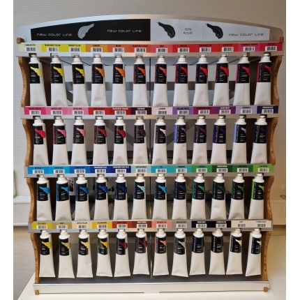 New Color Line 120 ml display - 48 farver x 3 tuber
