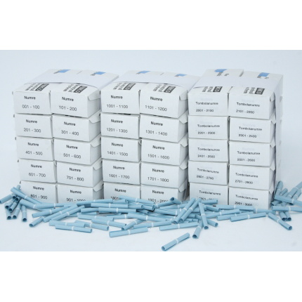 Tombolanumre 1-3000 - BLÅ