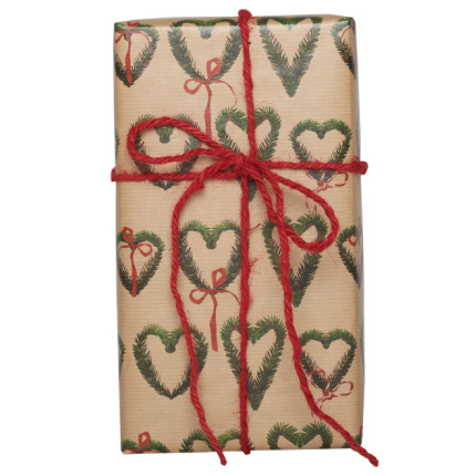 ØKONOM 38 CM "PINEHEART" BRUN KRAFTPAPIR  5 KG 165M