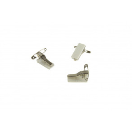 Klemme m/nål på plastplade, selvklæbende