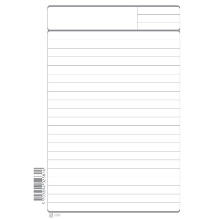 ARBEJDSBLOK A-5 LIN. M/2 HULLER 60 BL (80)