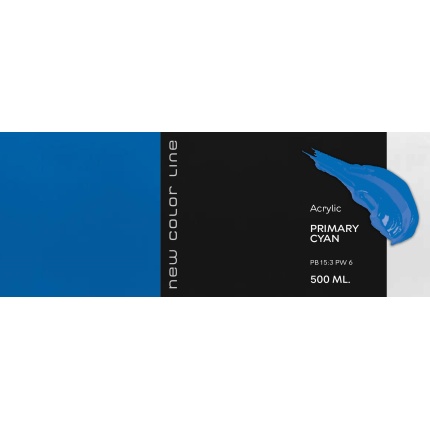 New Color Line 500 ml - Primary Cyan