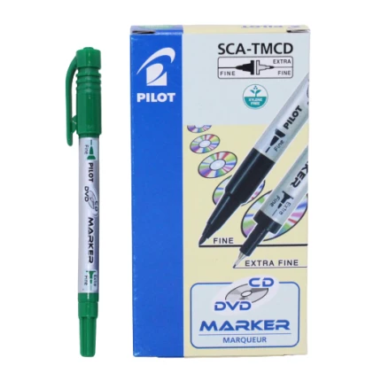 PILOT MARKER TWIN CD/DVD GRØN