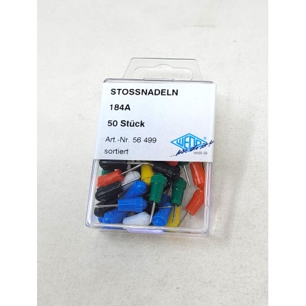 KORTNÅLE WEDO - PUSH-PENS (50 stk.)  - ASS