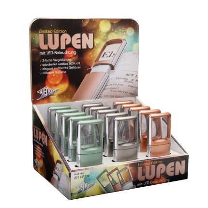 LUP M/LEDLYS ASS. METALIC FARVER 15 STK I DISPLAY
