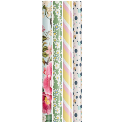 GAVEPAPIR 0,7 X 4M - 4 ASS. MOTIVER (50 RL)