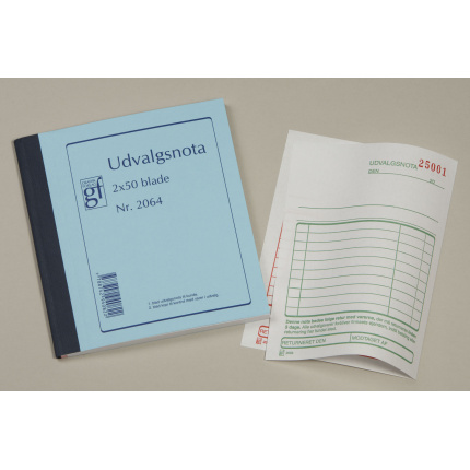 UDVALGSNOTA GF2064 108X150MM 2X50 BLADE
