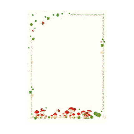 BREVPAPIR A4 100G. M/TRYK "SKOVBUND" & KONVOLUTTER M/65 10 +10