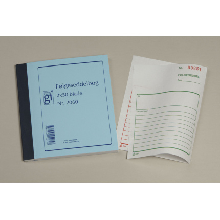 FØLGESEDDEL GF2060  108X150MM 2X50 BLADE