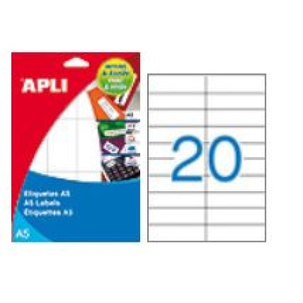 ETIKET 21 x 74,6 MM MAPPE A-5