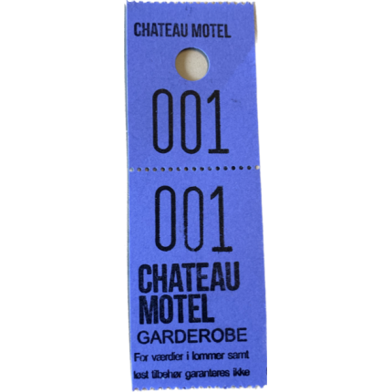 Garderobenumre 48 - CHATEAU MOTEL
